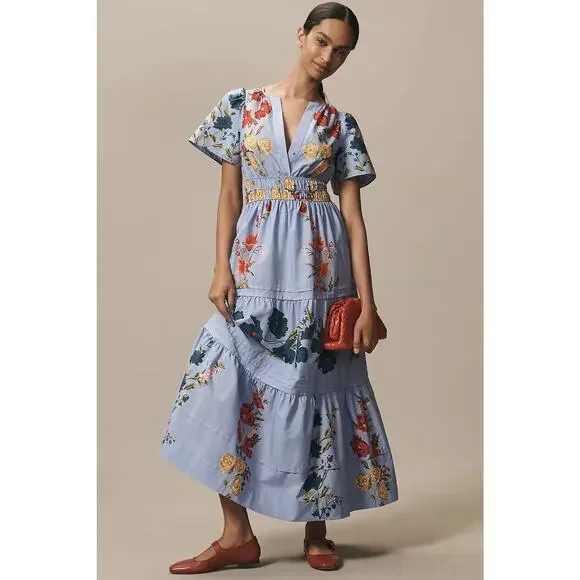 Anthropologie | Dresses | Anthropologie The Somerset Maxi Dress Blue Floral Xs | Poshmark Anthropologie | Dresses | Anthropologie The Somerset Maxi Dress Blue Floral Xs | Poshmark